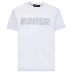 Dsquared2 Brand Logo Cool Fit White T-Shirt - XXL