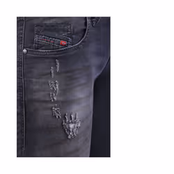 DIESEL GRUPEE NE 0835B Womens Denim Jeans Sweat Jogg Stretch Slim Skinny Black - W23 L30
