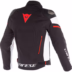 Dainese Racing 3 D-Dry Motorcycle Textile Jacket, black-white-red, Size 48 for Men - Additional view 2