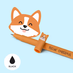 Legami Erasable Gel Pen, Corgi