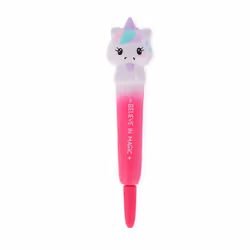 Legami Squishy Gel Pen - Squeezies, Unicorn, Black, Pink, Plastic, Round, 0.5 mm, 40 mm