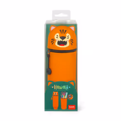 Legami 2 in 1 Soft Silicone Pencil Case - Kawaii, Tiger - Additional view 4
