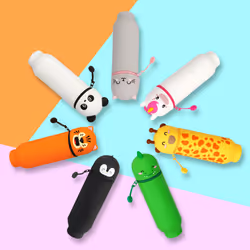 Legami 2 in 1 Soft Silicone Pencil Case - Kawaii, Tiger - Additional view 5