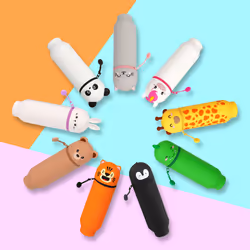 Legami 2 in 1 Soft Silicone Pencil Case - Kawaii, Bear - Additional view 5