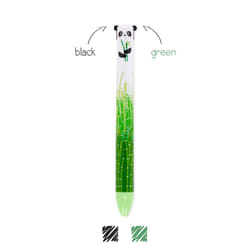 Legami Two Colour Ballpoint Pen - Click&Clack, Panda