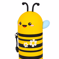 Legami 2 in 1 Soft Silicone Pencil Case - Kawaii, Bee - Additional view 5