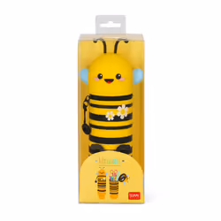 Legami 2 in 1 Soft Silicone Pencil Case - Kawaii, Bee - Additional view 6