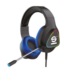 Sparco SPHEADPHONEPRO headphones/headset Wired Head-band Gaming USB Type-A Black, Blue
