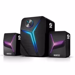Sparco SPSPEAKERSPRO, Wired, 11 W, 150 - 20000 Hz, 10 Ω, Black