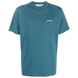 Off-White Chain Arrow Design Slim Fit Duck Green T-Shirt - XS