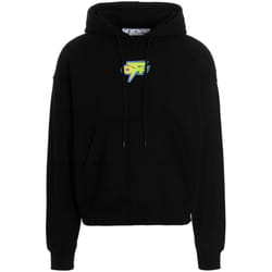 Off-White Degrade Thunder Skate Fit Black Hoodie - XL