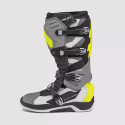 Forma Pilot Grey/White/Yellow Fluo Motorcycle Boots Off-Road - 45 EU / 10.5 UK