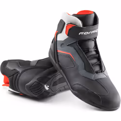 Forma Stinger Evo Flow Motorcycle Shoes, black-grey-white, Size 45 for Men