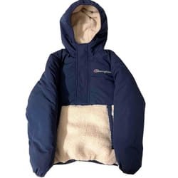 Champion Half Zip Blue Hooded Jacket - L