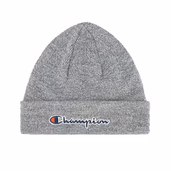 CHAMPION Mens Beanie Hat Thick knitted - Grey