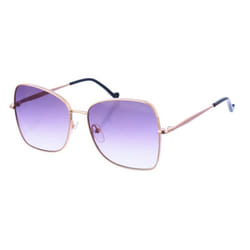 Gafas De Sol De Metal Con Forma Cuadrada Lj142s Mujer - golden, TU