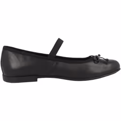 Geox Girls Plie 2 Ballet Flat  Black  5.5 Big Kid