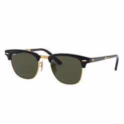 Ray-Ban CLUBMASTER PLEGABLE, Adult, Clubmaster, Full rim, Black, Black, Acetate