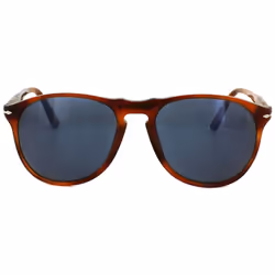 Persol Sunglasses 9649 96/56 Terria di Siena Tortoise Blue