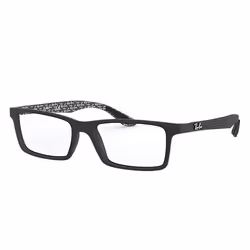 Ray-Ban RB8901, Adult, Unisex, Rectangular, Black, Non-polarized lens, Carbon fibre