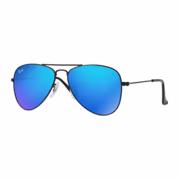 Ray-Ban AVIATOR JUNIOR, Child, Aviator, Full rim, Black, Black, Metal