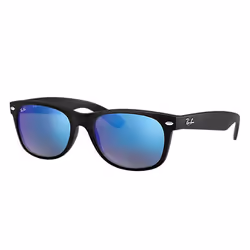 Ray-Ban NEW WAYFARER FLASH, Adult, Unisex, Square, Black, Non-polarized lens, Nylon