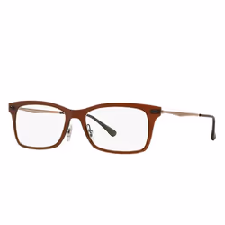 Ray-Ban RB7039, Adult, Unisex, Rectangular, Brown, Non-polarized lens, M/L
