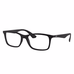 Ray-Ban RB7047, Adult, Unisex, Square, Black, Non-polarized lens, Nylon