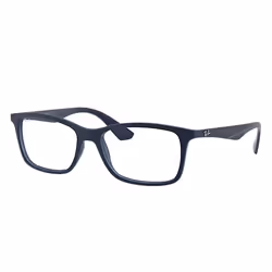 Ray-Ban RB7047, Adult, Unisex, Square, Blue, Non-polarized lens, Nylon