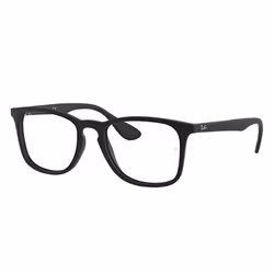 Ray-Ban RB7074, Adult, Unisex, Square, Black, Non-polarized lens, Nylon