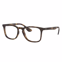Ray-Ban RB7074, Adult, Unisex, Square, Tortoise, Non-polarized lens, Nylon