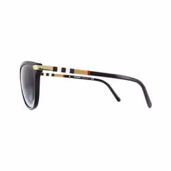 Burberry Sunglasses BE4216 30018G Black With Gold Detailing Grey Gradient