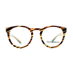 Dolce and Gabbana Glasses Frames 3251 3052 Striped Honey Men 49mm