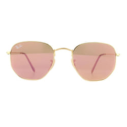 Ray-Ban Sunglasses Hexagonal 3548N 001/Z2 Gold Copper Flash Mirror