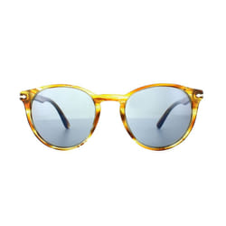 Persol Sunglasses 3152 9043/56 Brown Striped Yellow Blue Anti-Glare