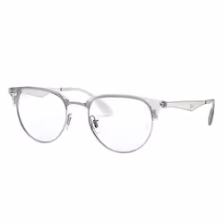 Ray-Ban RB6396, Adult, Unisex, Round, Silver, Non-polarized lens, Metal