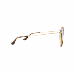 Ray-Ban Sunglasses Round Double Bridge 3647N 001 Gold Green