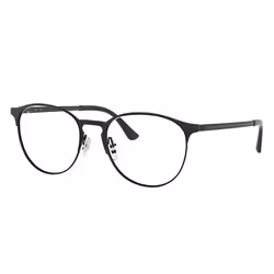 Ray-Ban RB6375, Adult, Unisex, Round, Black, Non-polarized lens, Metal