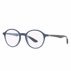 Ray-Ban RB8904, Adult, Unisex, Round, Blue, Black, Non-polarized lens, S/M