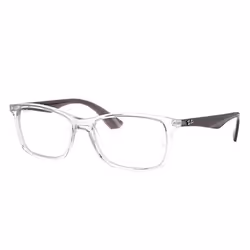 Ray-Ban RB7047, Adult, Unisex, Square, Transparent, Grey, Non-polarized lens