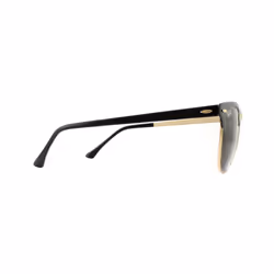 Ray-Ban Sunglasses Clubmaster Metal RB3716 187 Gold Top On Black Green