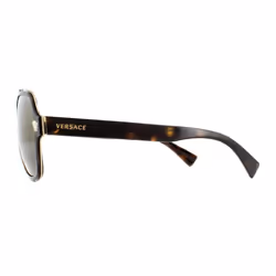Versace Sunglasses VE2199 12524T Dark Havana Dark Grey Mirror Gold