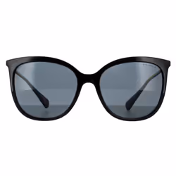 Ralph by Ralph Lauren Sunglasses RA5248 500181 Shiny Black Dark Grey Polarized