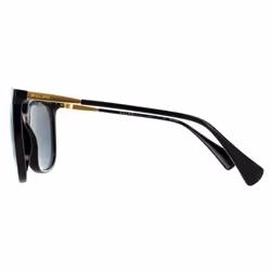 Ralph by Ralph Lauren Sunglasses RA5248 500181 Shiny Black Dark Grey Polarized