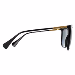 Ralph by Ralph Lauren Sunglasses RA5248 500181 Shiny Black Dark Grey Polarized
