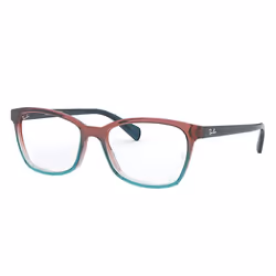 Ray-Ban RB5362, Adult, Unisex, Square, Blue, Red, Non-polarized lens, Acetate