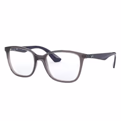 Ray-Ban RB7066, Adult, Unisex, Square, Grey, Blue, Non-polarized lens, S/M