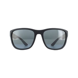 Prada Sport Sunglasses PS01US UFK5L0 Grey Rubber Dark Grey Mirror