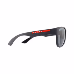Prada Sport Sunglasses PS01US UFK5L0 Grey Rubber Dark Grey Mirror