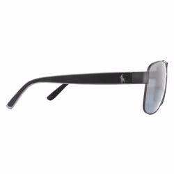 Polo Ralph Lauren Sunglasses PH3122 91576G Matte Dark Gunmetal Light Grey Mirror